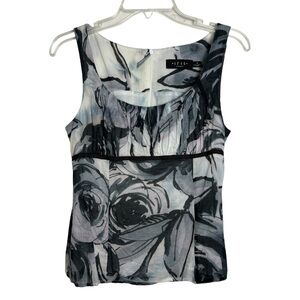 Iris Setlakwe Sleevless Floral Tank Top Women’s Size 4 Made in Canada
